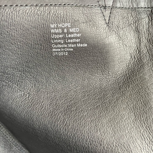 Kenneth Cole My Hope Black Suede/leather Wedge Tall Heeled Boots Size 8 - Picture 6 of 12